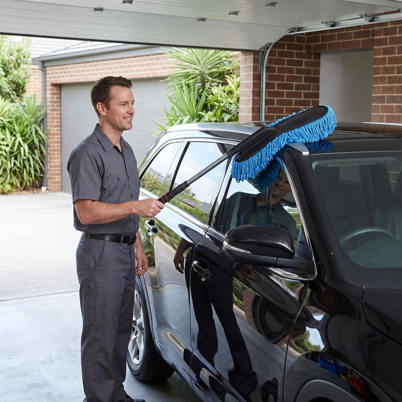 Noon Extended Handle Car Cleaning Mop With Thickened Non Slip Pp And Upgraded Reinforced Brush - Image 1