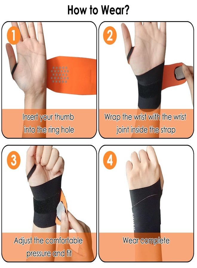 SEILETOO Wrist Band with Thumb Support, Ultra-Thin Elastic Ulnar Wrist Brace for TFCC Tear, Wrist Wraps for Pain Relief, Support for Carpal Tunnel Pain & Tendonitis Relief, Fits Both Wrists - Image 5