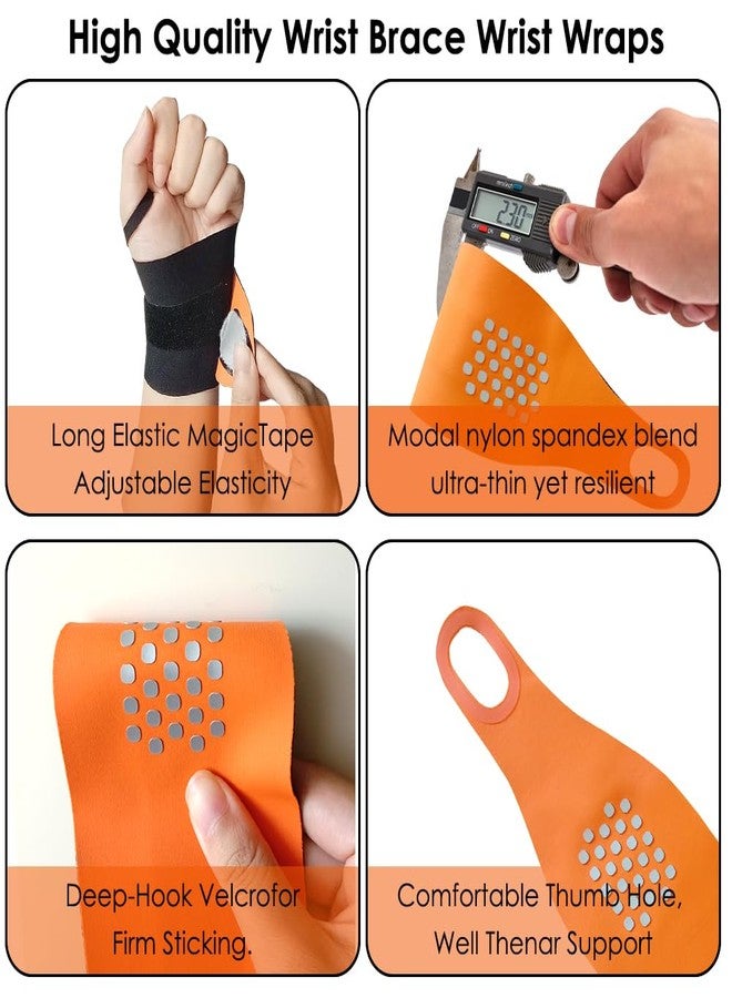 SEILETOO Wrist Band with Thumb Support, Ultra-Thin Elastic Ulnar Wrist Brace for TFCC Tear, Wrist Wraps for Pain Relief, Support for Carpal Tunnel Pain & Tendonitis Relief, Fits Both Wrists - Image 3