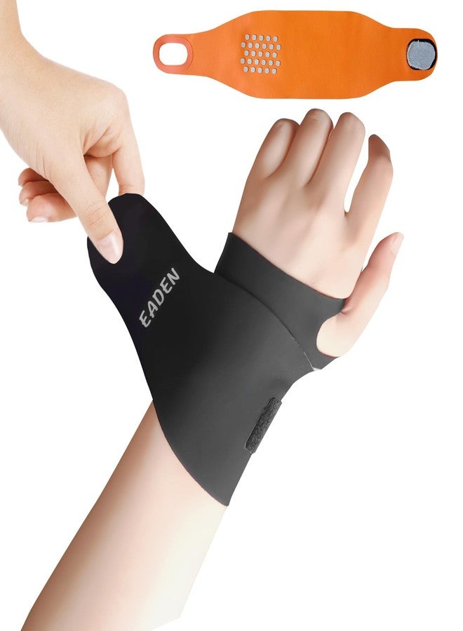SEILETOO Wrist Band with Thumb Support, Ultra-Thin Elastic Ulnar Wrist Brace for TFCC Tear, Wrist Wraps for Pain Relief, Support for Carpal Tunnel Pain & Tendonitis Relief, Fits Both Wrists - Image 1