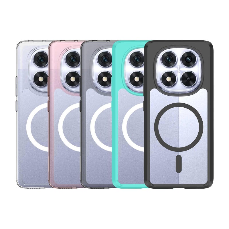غطاء MagSafe بTPU لـ Redmi Note 13 Pro مع مغناطيس قوي وحامل قائم مع مقاوم للصدمات مع مقاوم للخدش مع حماية من السقوط باللون وردي مغناطيسي بوظيفة حامل من مادة TPU سهل التخزين - Image 5