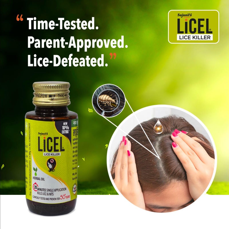 Licel Herbal Lice Nit Killer Oil 55ml Pack of 3 - Image 3