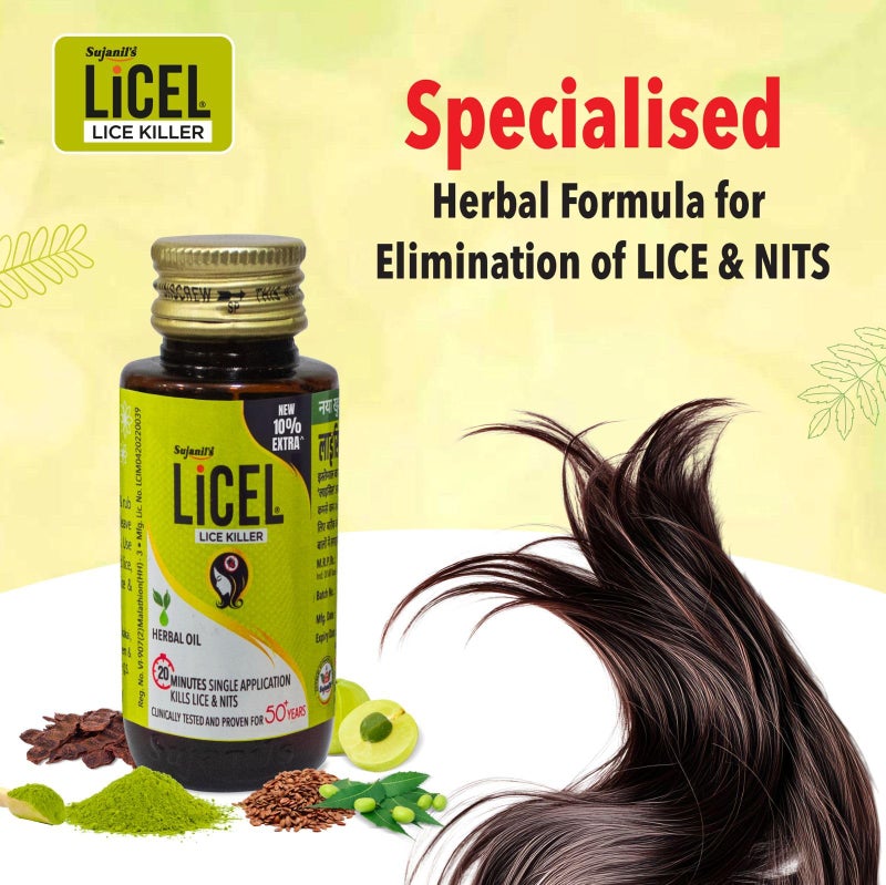 Licel Herbal Lice Nit Killer Oil 55ml Pack of 3 - Image 2