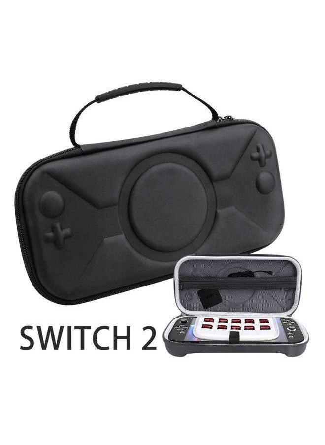 Generic Second Generation Nintendo Switch 2 Storage Bag Game Accessories Portable Leather Box-Product Color:Black-Model:Switch O Type Texture  - Image 2