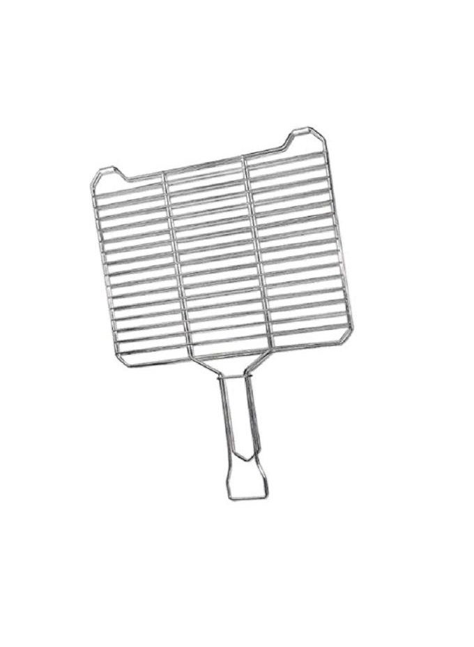 Silver Charcoal Grill – Portable Outdoor Cooking Grill - Image 1