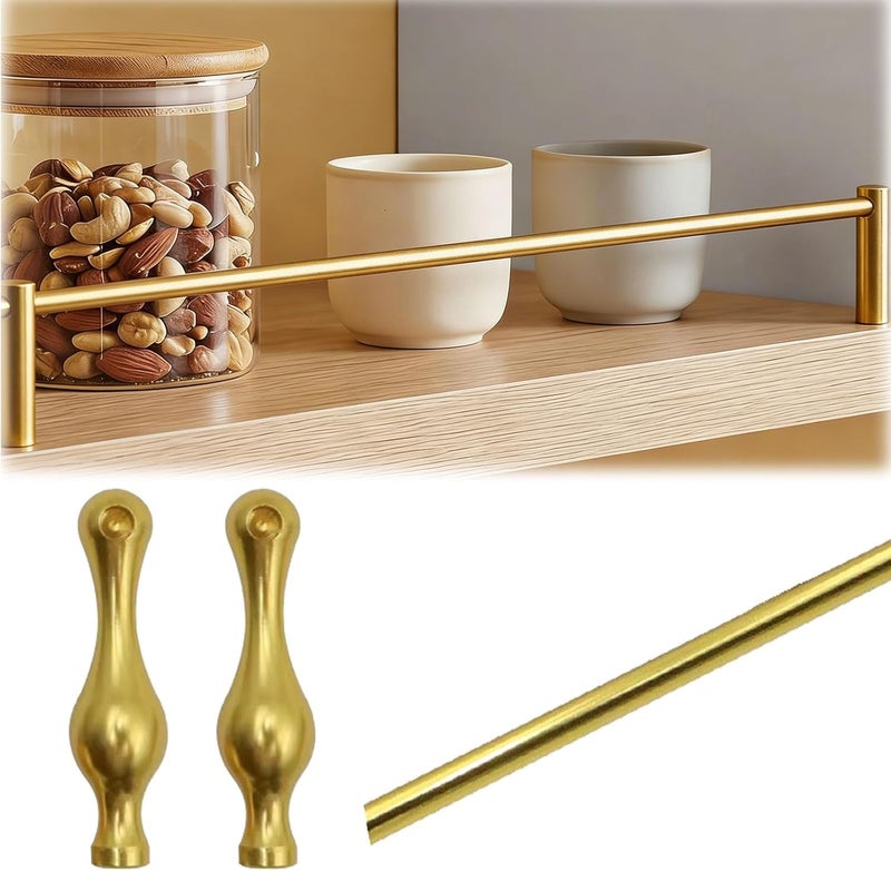 Customizable Anti-Fall Shelf Guard Rail Fence, Durable Metal Gallery Railing with Spindles, 28in/71cm Height, Available in Silver and Black for Enhanced Safety and Style - Image 1