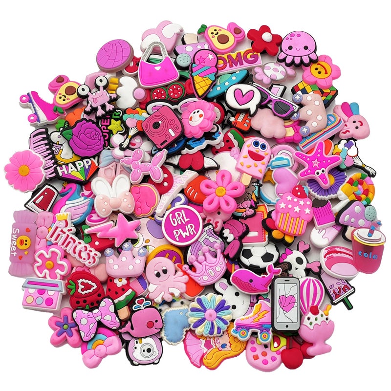 Viyohoh Shoe Charms, 30/50/100 Pcs Cute Cartoon Random Shoe Decoration Accessories Suitable for Shoes Clog Sandals(Lot of 30) - Image 1