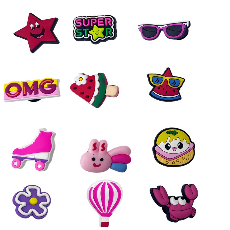 Viyohoh Shoe Charms, 30/50/100 Pcs Cute Cartoon Random Shoe Decoration Accessories Suitable for Shoes Clog Sandals(Lot of 30) - Image 2
