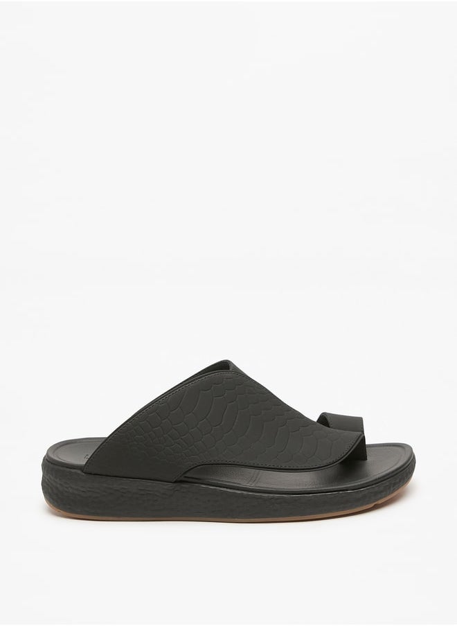 Le Confort - Men's Textured Slip-On Arabic Sandals - Image 1