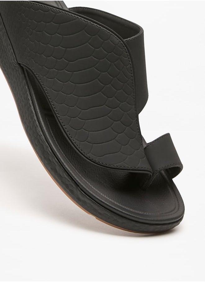 Le Confort - Men's Textured Slip-On Arabic Sandals - Image 1