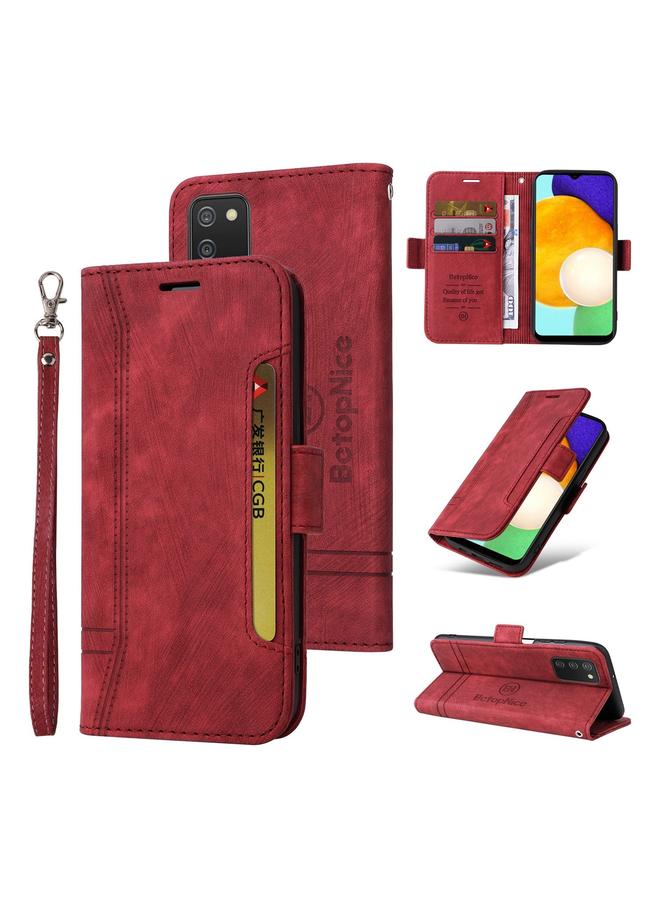 The Bros Case For Samsung Galaxy A03s 166mm Dual-side Buckle Leather Phone Case