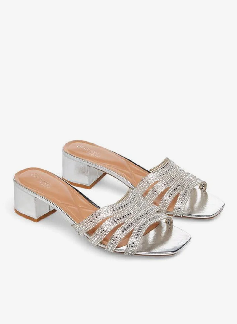 سيليست صنادل بكعب عريض للنساء تشكيلة رمضان