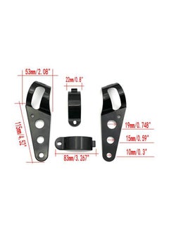 NIBEMINENT Universal Headlight Mount Brackets Fork Ear Set  - Image 3