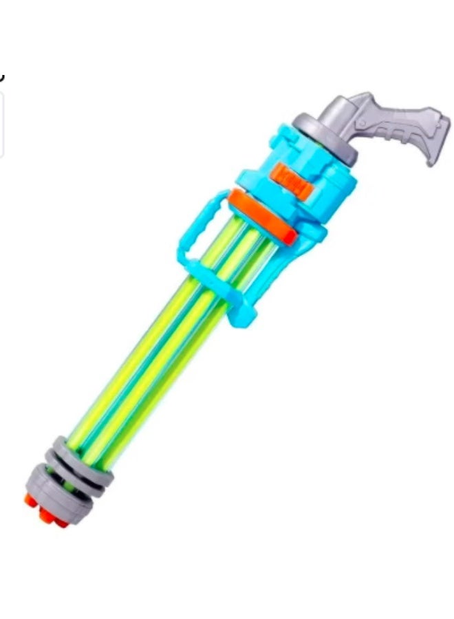 NAMA Large Gatling Water Gun Toy for Kids – Turquoise Blue & Neon Green - Image 1