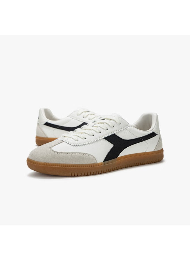 Diadora Men's And Women's Retro Low-top Casual Sneakers, Saunter Ec, White/black, Size 43 - Image 2