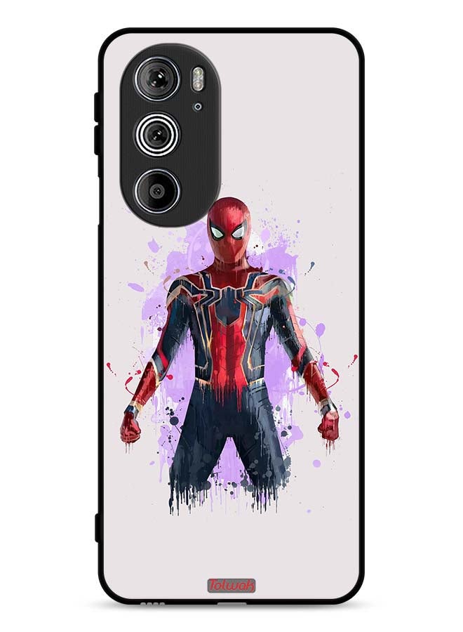 Tolwak Motorola Edge 30 Pro Protective Case Cover Iron Spider Artwork - Image 1