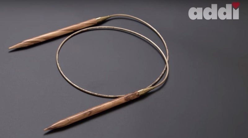 Addi Olive Wood 24 inch (60cm) Circular Knitting Needles; US size 17 (12 mm), Made in Germany - 575-7/60/12 - Image 2