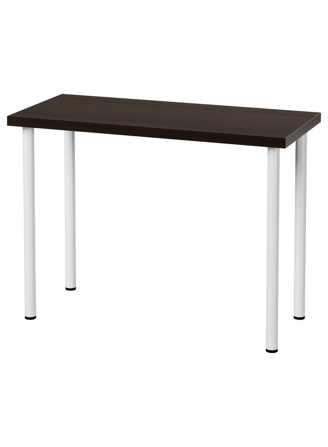 erorex Table, Black-Brown/White, 100X45 Cm - Image 1