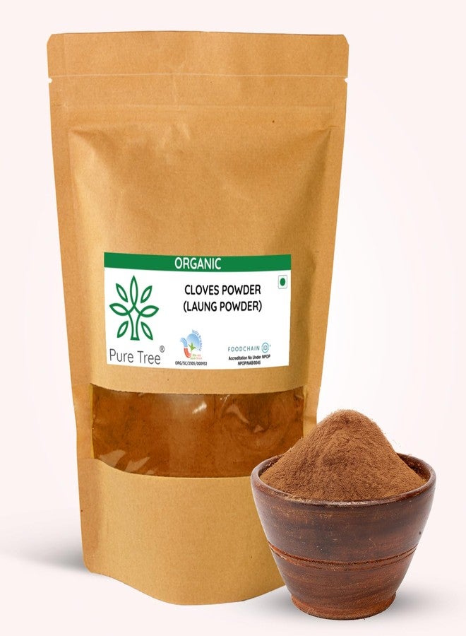 Pure Tree Certified Organic Laung Powder | 350 g | Organic Clove Powder | Lavang Powder | Aromatic & Flavorful Ground Clove Spice | Dried Cloves Masala | Lavangam - Image 1