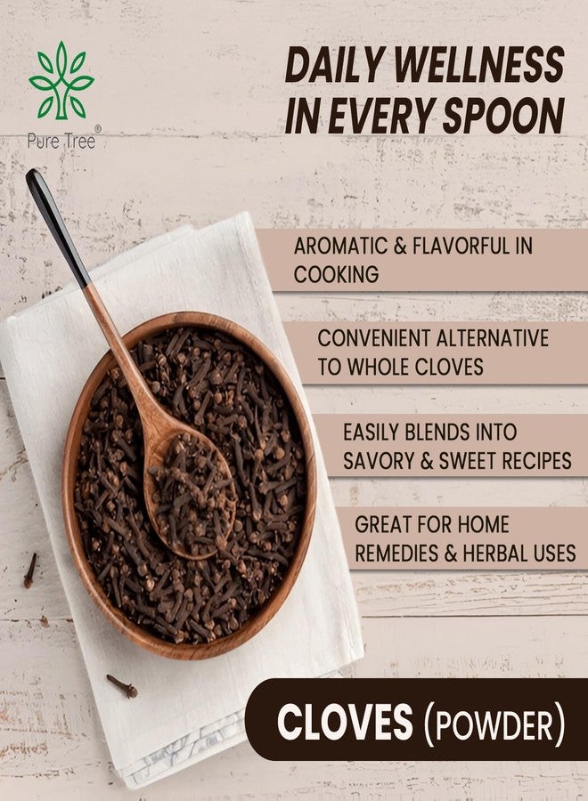 Pure Tree Certified Organic Laung Powder | 350 g | Organic Clove Powder | Lavang Powder | Aromatic & Flavorful Ground Clove Spice | Dried Cloves Masala | Lavangam - Image 4