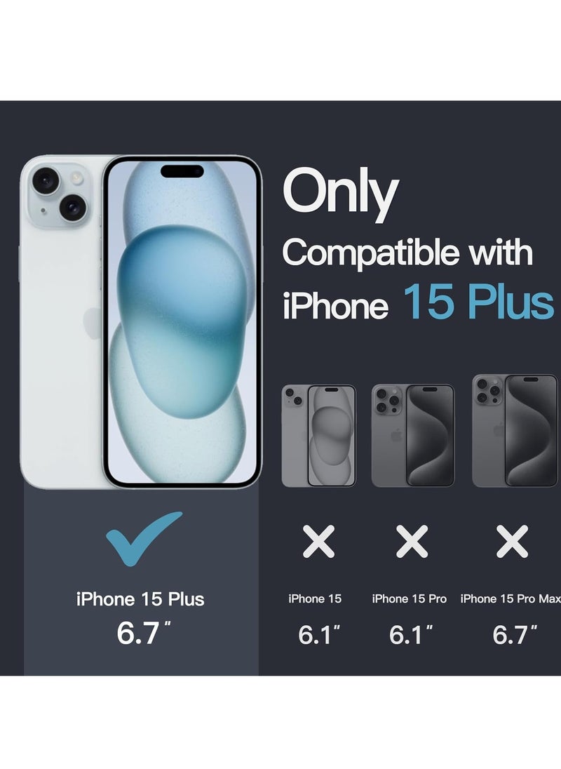 Generic - Jetech Protective Case for iPhone 15 Plus, Size 6.7 Inch, Anti-Yellowing Shock Absorption Cover, Scratch-Free Transparent Back, TPU PC - Image 1