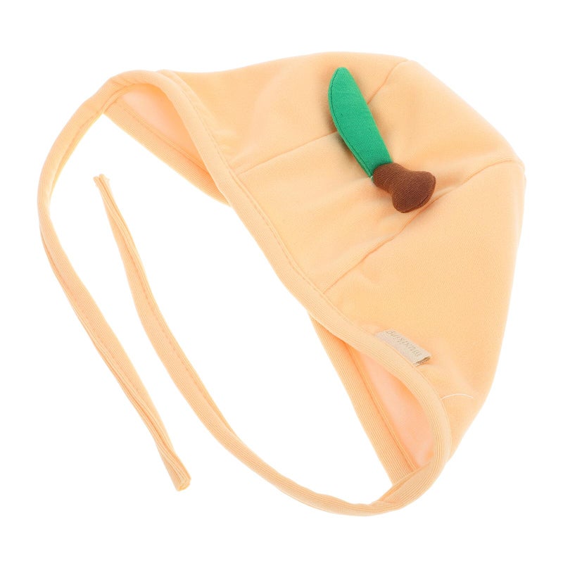 Yellow Newborn Cotton Cap With Ear Flaps For Boys Spring And Autumn 38 45cm - Image 2