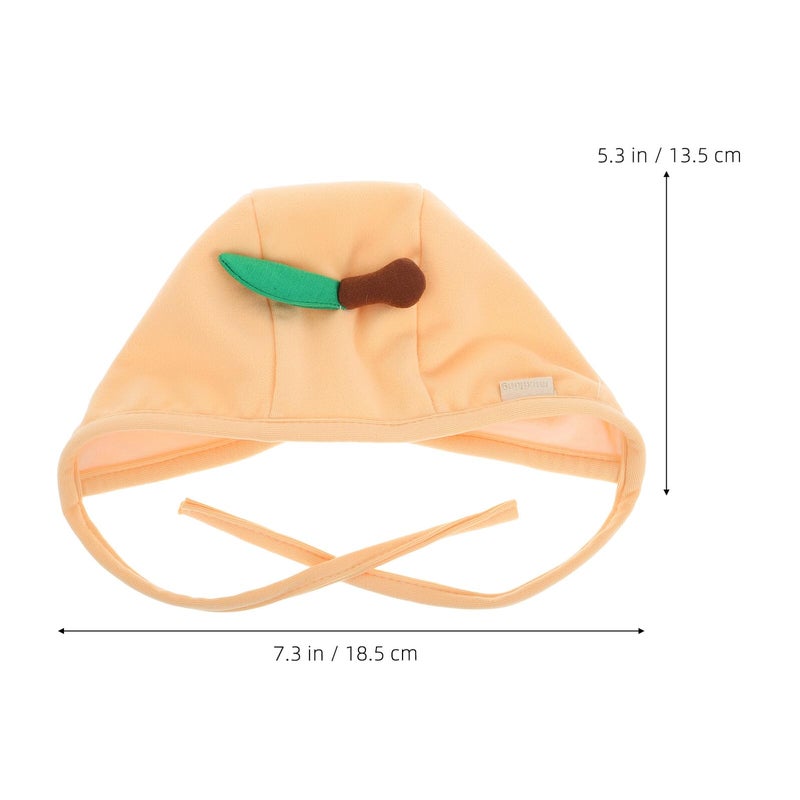 Yellow Newborn Cotton Cap With Ear Flaps For Boys Spring And Autumn 38 45cm - Image 3