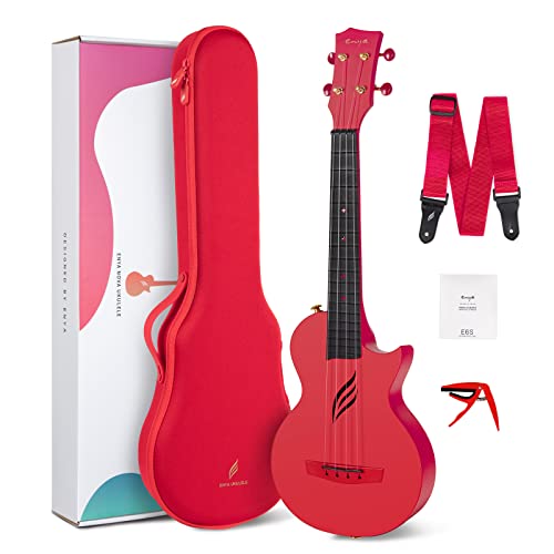 Enya Nova U Concert Ukulele 23” Carbon Fiber – Waterproof Travel Ukulele for Beginners & Adult, Lightweight Durable Body with Beginner Kit (Case, Strap, Capo, Strings) - Image 1