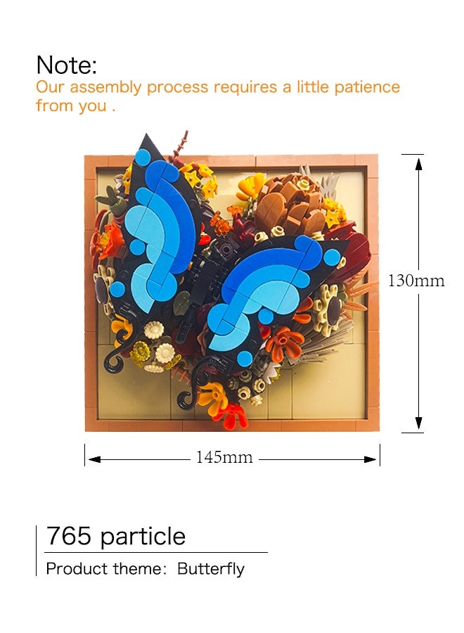 ornaments, trend toys, couple gifts, building block toys, suitable for consumers of all ages, children's jigsaw toys butterfly three-dimensional decoration, suitable as a birthday gift for children, can be used as furnitu decoration，home decoration - Image 3