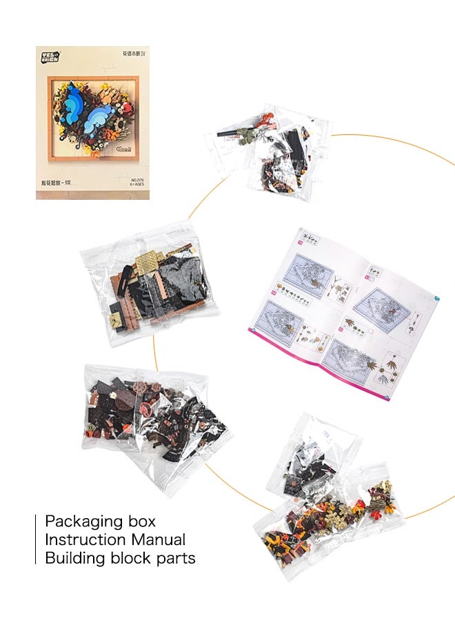 ornaments, trend toys, couple gifts, building block toys, suitable for consumers of all ages, children's jigsaw toys butterfly three-dimensional decoration, suitable as a birthday gift for children, can be used as furnitu decoration，home decoration - Image 4