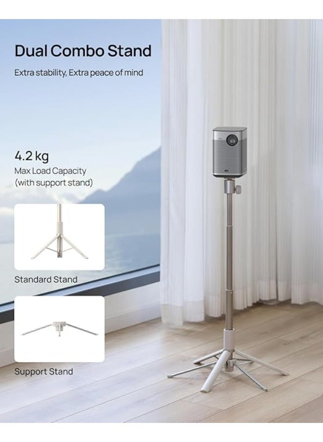 XGIMI Light Gold Portable Stand | Versatile Desktop and Floor Stand,Lightweight and Portable, Foldable, 360° Rotation, for HORIZON series, Elfin Flip, MoGo series, and Halo+  - Image 3