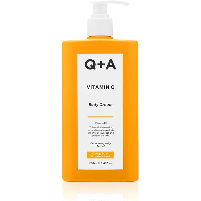 Q+A Vitamin C Body Cream, Contains Ingredients That Moisturise the Skin so that it Mimics the Building of the Skin, 250 ml - Image 1
