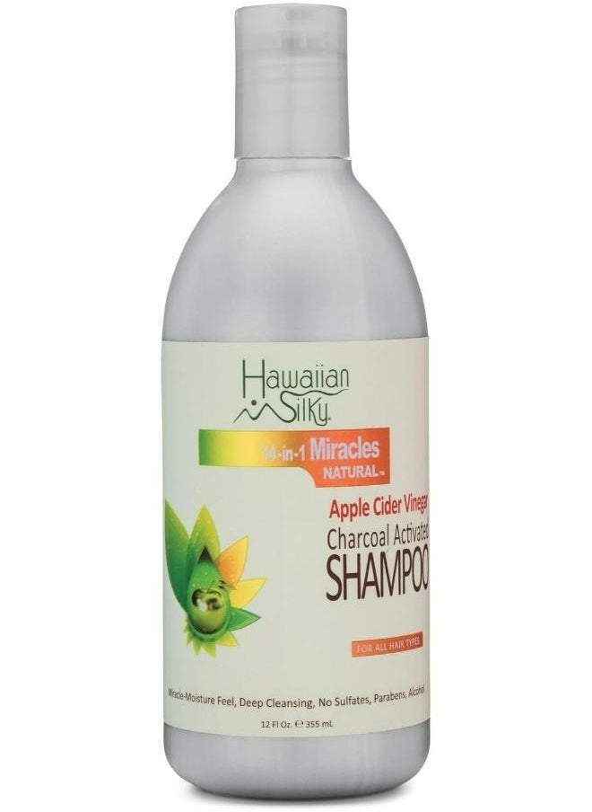 Hawaiian Silky Apple Cider Vinegar Charcoal Activated Shampoo 355 ML  - Image 1