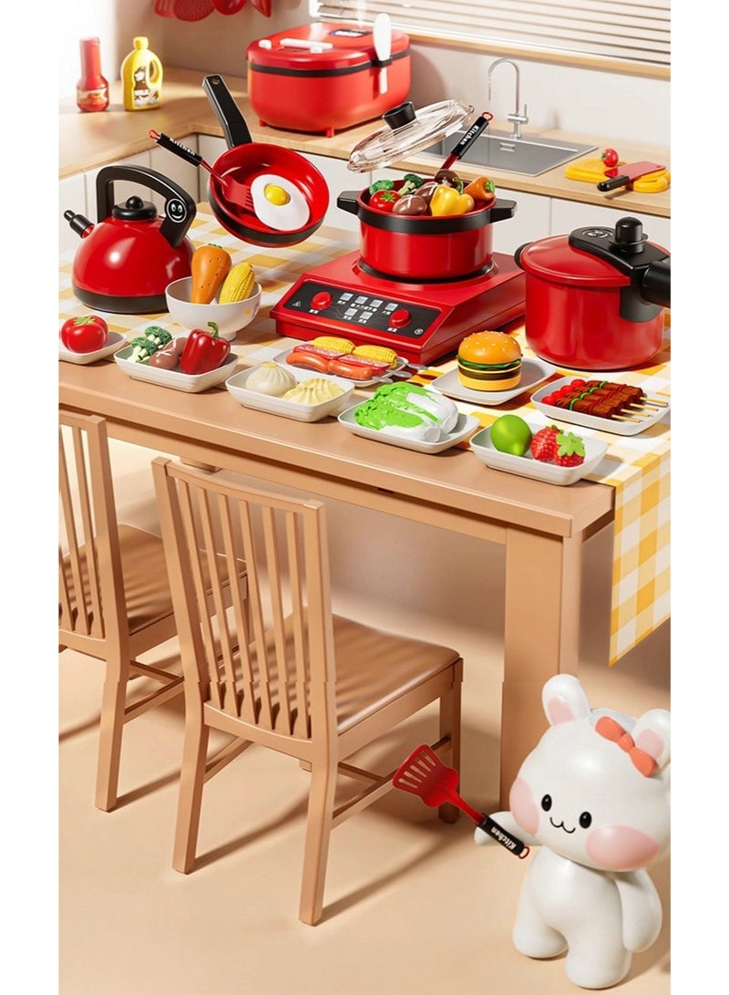 52 مجموعة مستوحاة من أدوات المطبخ المنزلي بلعب الأطفال التفاعلية السمعية والبصرية في عيد ميلاد الطفل - Image 2