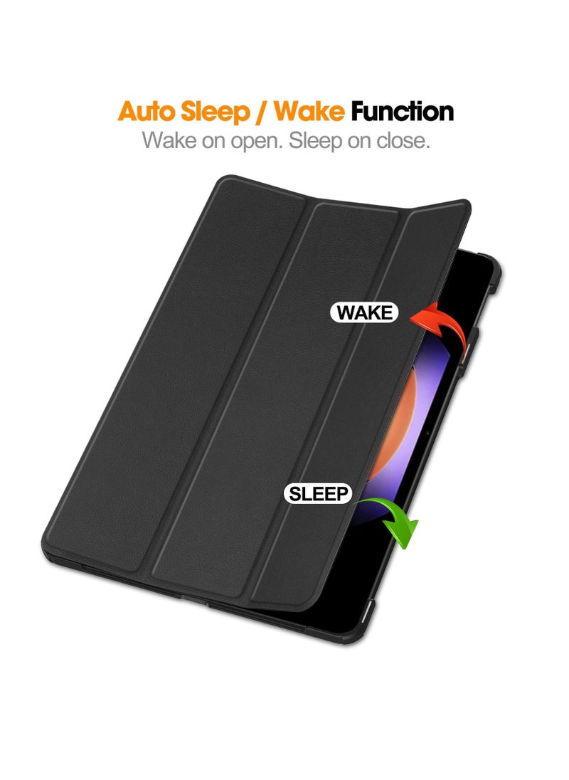 Aookay [1+1] For Xiaomi Pad 6S Pro12.4" Tablet Case with Tempered Glass Screen Protector, Thickened Corners, Anti-drop Protective Film, Lightweight Tri-fold Stand Protective Case  - Image 2