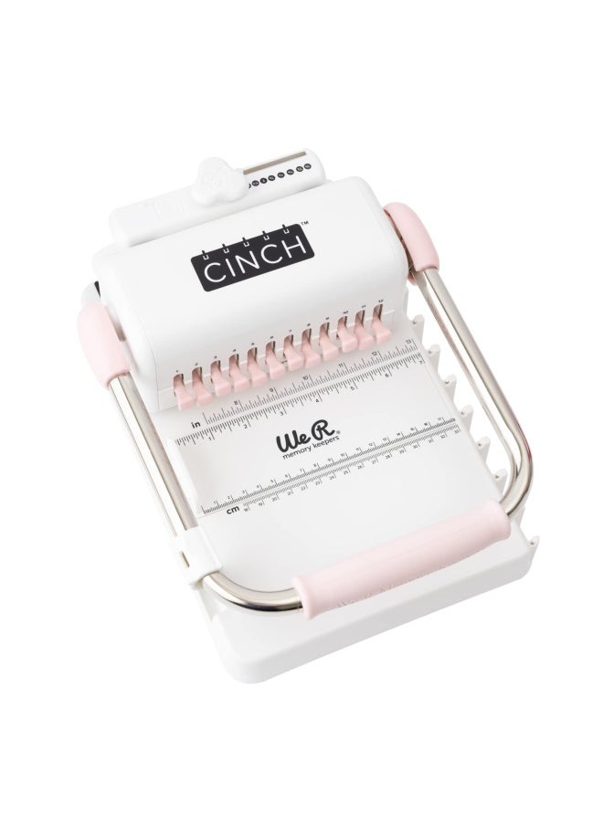 American Crafts - Heidi Swapp Cinch Book Binding Machine By We R Memory Keepers Pink And White - Image 1