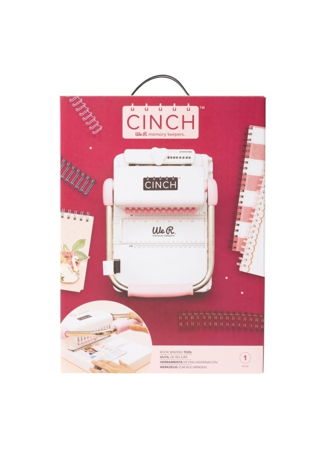 American Crafts - Heidi Swapp Cinch Book Binding Machine By We R Memory Keepers Pink And White - Image 1