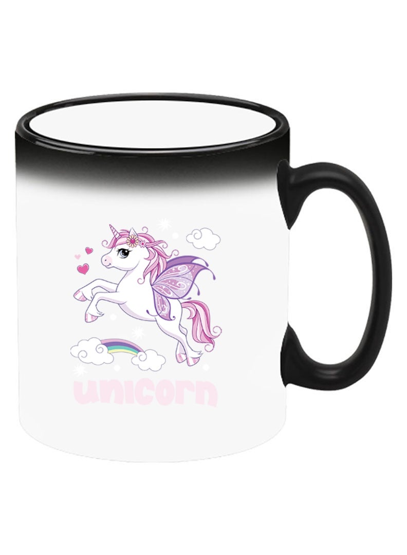 Theodor Color Changing Heat Sensitive Ceramic Mug, Image Revealed When HOT Liquid is Added! Unicorn - Image 2