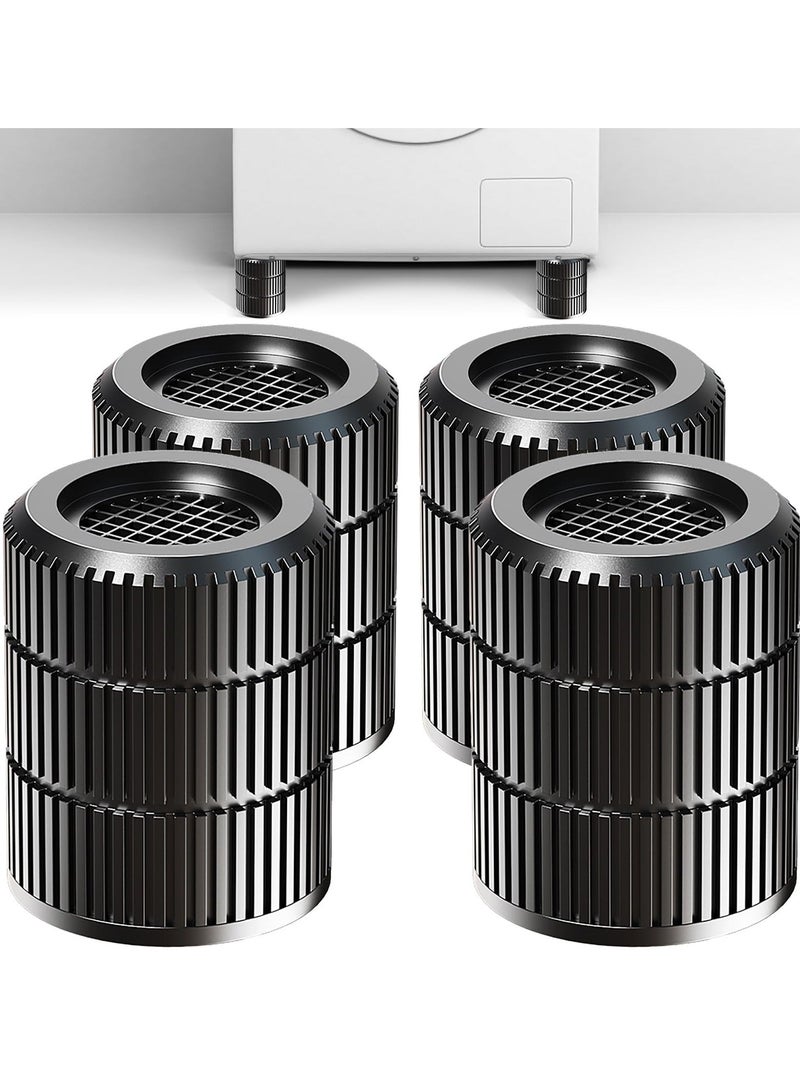 4 Pcs Anti Vibration Pads, Washer and Dryer Pedestals, Anti Vibration Pads for Washing Machine Noise Cancelling and Shock Support, Protects Laundry Room Floor - Washing Machine Support - Image 1