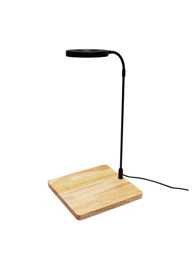 LED Aquarium Light 360 Degree Full Spectrum LED Light with Bamboo Board 10W Nano Fish Tank Light USB Powered Flat Nano Aquarium Light Bett a Fish Tank Light for Plant Growth - Image 5