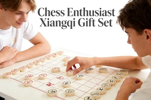 MAGIKON Chinese Chess Hard Plastic Xiangqi with Plastic Box 115Inch Diameter - Image 5