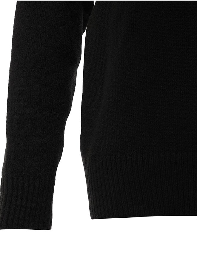 Black Wide Fit Soft Textured High Neck Knitwear Sweater TWOAW23KZ00469 - pzsku/Z164582F8C6DC2787C56BZ/45/_/1730941909/c9b4c134-3d43-4617-8696-c81be8515ca9