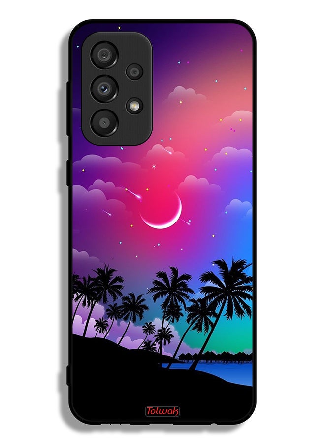 Tolwak Samsung Galaxy A33 5G Protective Case Cover Moon In Night Art - Image 1