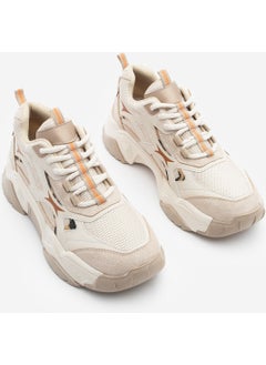 MARJIN Women's Sneaker Chunky Sole Lace-Up Multi-Piece Sneakers Mizon  - Image 3