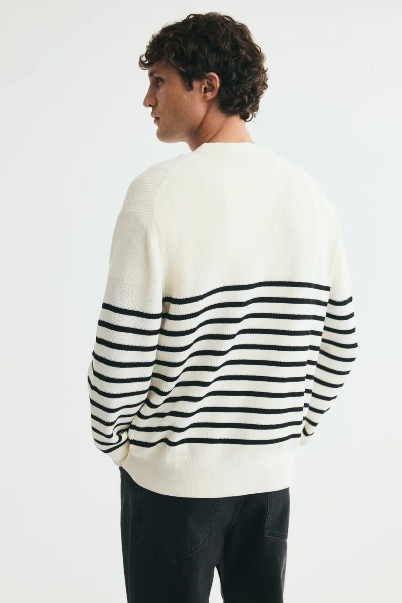 H&M  Regular Fit Rib-knit cotton jumper for Men | Best Price UAE