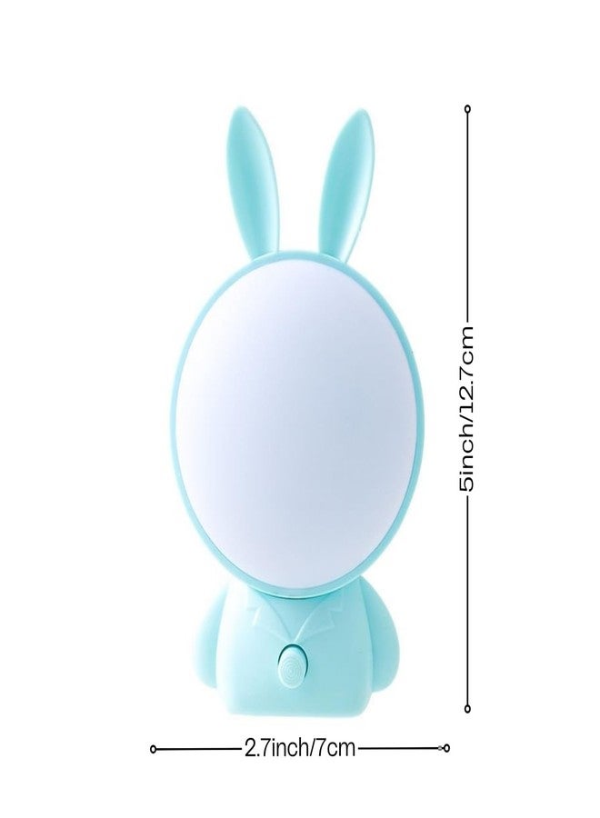 ascension Pack of 2 Cartoon Rabbit Shape Night Lamp LED Plugin Lamp for Kids Room with Warm Cool Light Energy Saving Portable Wall Night Light Decor Item for Bedroom Gift Home Office Decor (Assorted) - Image 2