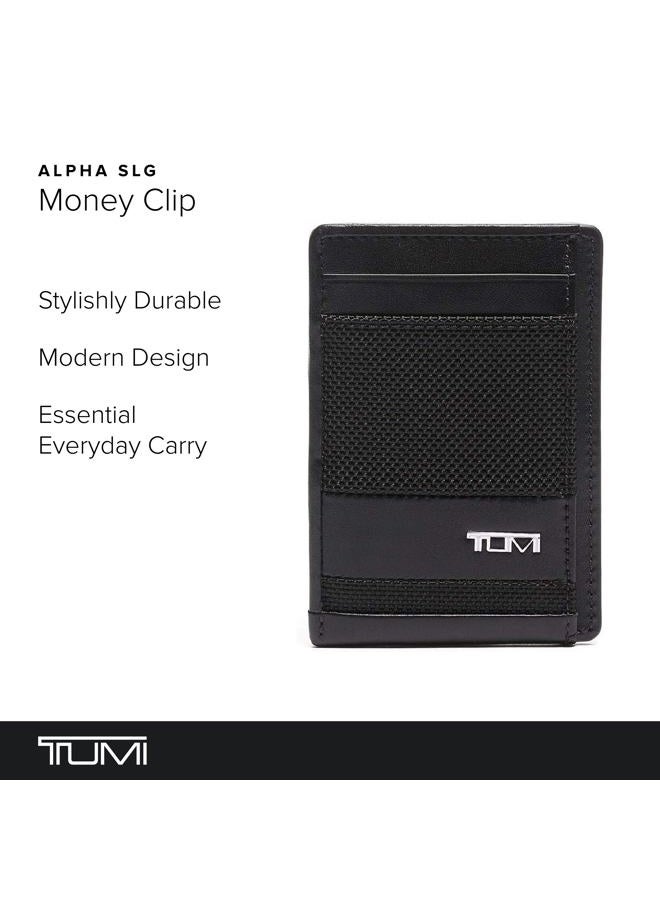 Tumi Alpha Money Clip Card Case Wallet for Men - Black - Image 2