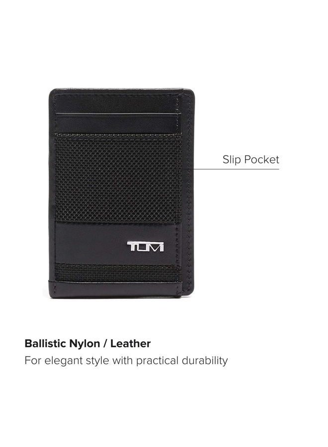 Tumi Alpha Money Clip Card Case Wallet for Men - Black - Image 3