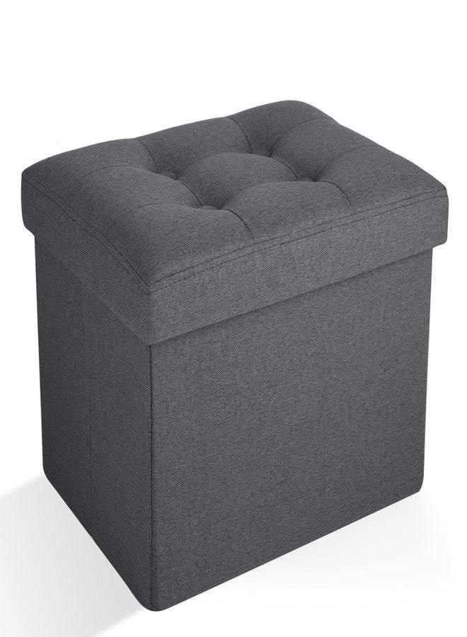 Docvania Ottoman Storage Ottoman Foot Rest Stool Foldable Bench with Storage Student Dormitory Bedroom and Entryway 16 X 12 X 12 - Image 2