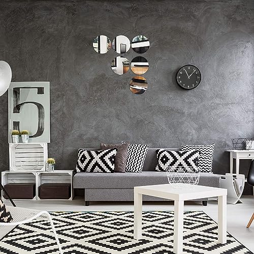 Neill® Acrylic Silver Mirror, 6 inches Round (Pack of 2pcs), Frameless Silver Round Wall Mirror for Bathroom, Entryway, Bedroom, Wedding Table Centerpiece, (Thickness - 2 mm) - Image 5